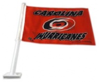 NHL Carolina Hurricanes Red Car Flag NHL Carolina Hurricanes Red Car Flag