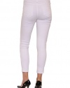 Women's Rag & Bone Skinny Capri Jean with Holes in White