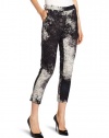 HALSTON HERITAGE Women's Cropped Pant In Monet Cloud Print