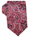 Bring paisley to the party for a good time in this Geoffrey Beene silk tie.