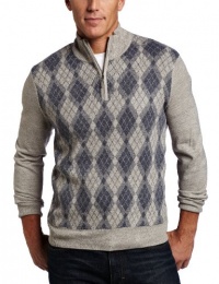 Geoffrey Beene Men's Cotton Fancy Diamonds Mock Sweater Geoffrey Beene Men's Cotton Fancy Diamonds Mock Sweater