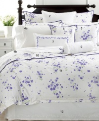 Martha Stewart Trousseau Violets Full/Queen Duvet Cover Purple/White Martha Stewart Trousseau Violets Full/Queen Duvet Cover Purple/White