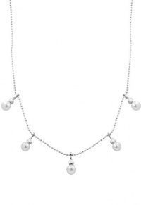 Effy Jewlery White Gold Diamond and Pearl Necklace, 4.16 TCW Effy Jewlery White Gold Diamond and Pearl Necklace, 4.16 TCW