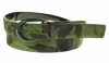 Nine West Women's Green Tonal Camouflage Reversible Belt, Size Small