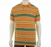 Polo Ralph Lauren Classic-Fit Muted Stripe Classic Orange Polo (Large)