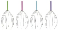Kikkerland Head Massager, Assorted Pastel Colors Kikkerland Head Massager, Assorted Pastel Colors