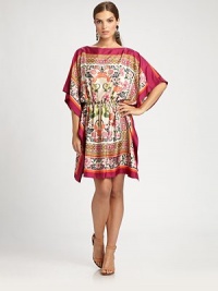 Flattering and luxurious, this silk dress features an irresistible print, a relaxed fit and a comfortable, elasticized waist.BoatneckKimono sleevesElasticized waistAllover printAbout 20 from natural waistSilkDry cleanImported Model shown is 5'9½ (176cm) wearing US size Small/Medium. Flattering and luxurious, this silk dress features an irresistible print, a relaxed fit and a comfortable, elasticized waist.BoatneckKimono sleevesElasticized waistAllover printAbout 20 from natural waistSilkDry cleanImported Model shown is 5'9½ (176cm) wearing US size Small/Medium.