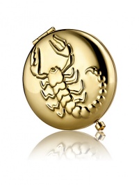 October 23 - November 22. Independent, ambitious and hardworking, you can achieve anything you set your mind to. Enjoy this golden scorpion, decorated with a brilliant birthstone clasp made of citrine-colored crystal. Filled and refillable with Lucidity Translucent Pressed Powder (small size refill). Beautifully boxed, with a velvety pouch. October 23 - November 22. Independent, ambitious and hardworking, you can achieve anything you set your mind to. Enjoy this golden scorpion, decorated with a brilliant birthstone clasp made of citrine-colored crystal. Filled and refillable with Lucidity Translucent Pressed Powder (small size refill). Beautifully boxed, with a velvety pouch.