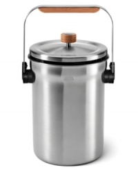Start a collection that will save the planet by composting your food scraps in this stainless steel fingerprint-proof pail that puts your leftovers to good use by providing the right amount of oxygen prior to composting. Odors are always kept under wraps due to the aerated lid and natural charcoal filter. 5-year warranty. Start a collection that will save the planet by composting your food scraps in this stainless steel fingerprint-proof pail that puts your leftovers to good use by providing the right amount of oxygen prior to composting. Odors are always kept under wraps due to the aerated lid and natural charcoal filter. 5-year warranty.