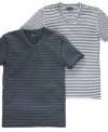 These v-neck t-shirts from Kenneth Cole look great under a blazer or simply paired with jeans for a cool, casual look.