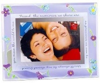 Sentimental glass FRIEND frame by Russ Berrie - 4x6