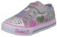 Skechers Infant Girls' Twinkle Toes Shuffles Brite Wing Vegan Shoes,Silver/Multi,6 M US Skechers Infant Girls' Twinkle Toes Shuffles Brite Wing Vegan Shoes,Silver/Multi,6 M US