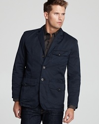 A unique mix of rugged and refined in classic cotton, this handsome jacket offers a masculine finish to your attire, a versatile essential you can always rely on. A unique mix of rugged and refined in classic cotton, this handsome jacket offers a masculine finish to your attire, a versatile essential you can always rely on.