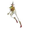 The Dancing Frog Ornament by Patience Brewster is dancing the night away in his ballet slippers and crown.