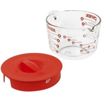 Pyrex Prepware 8-Cup Measuring Cup, Clear with Red Lid and Measurements Pyrex Prepware 8-Cup Measuring Cup, Clear with Red Lid and Measurements