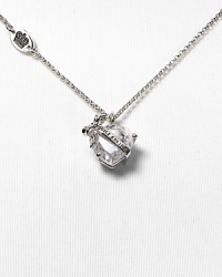 Add Juicy Couture's silver bow and heart pendant necklace to a favorite frock for some subtle sparkle. Add Juicy Couture's silver bow and heart pendant necklace to a favorite frock for some subtle sparkle.