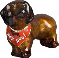 Joy to the World Collectibles European Blown Glass Pet Ornament, Dachshund Red with Red Bandana Joy to the World Collectibles European Blown Glass Pet Ornament, Dachshund Red with Red Bandana