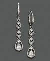 These open-leaf earrings by Eliot Danori ramp up the style for your extra-special look. In crystal accents and silvertone mixed metal. Approximate length: 2 inches.