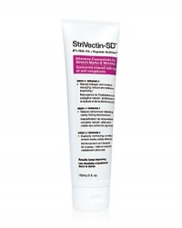 New StriVectin-SD is a super-charged comprehensive skin repair cream for stretch marks, wrinkles and aging skin. This leading wrinkle and stretch mark fighter is now powered up with a new clinical formula for even greater results. More Science. Less Wrinkles.What does it do?StriVectin-SD® diminishes the appearance of stretch marks and wrinkles, improves visible discolorations, hydrates, improves texture and tone of the skin, along a clinically proven timeline.We powered up the original StriVectin-SD® with 4x more powerful peptides (collagen producers) and re-engineered the formula with our patented NIA-114™ technology. Discovered in skin cancer research, to help rebuild skin layers, NIA-114™ results are documented in multiple global patents and years of clinical studies. New StriVectin-SD is a super-charged comprehensive skin repair cream for stretch marks, wrinkles and aging skin. This leading wrinkle and stretch mark fighter is now powered up with a new clinical formula for even greater results. More Science. Less Wrinkles.What does it do?StriVectin-SD® diminishes the appearance of stretch marks and wrinkles, improves visible discolorations, hydrates, improves texture and tone of the skin, along a clinically proven timeline.We powered up the original StriVectin-SD® with 4x more powerful peptides (collagen producers) and re-engineered the formula with our patented NIA-114™ technology. Discovered in skin cancer research, to help rebuild skin layers, NIA-114™ results are documented in multiple global patents and years of clinical studies.