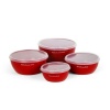 KitchenAid Cook's Series Set of 4 Prep Bowls, Red