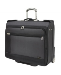 Super light and super strong, an unbeatable combo makes this first-class flier a must-have for any seasoned traveler. The durable flex-frame bounces back after impact, keeping your belongings safe and in order inside. A fully-stocked closet-on-the-go, this rolling garment bag brings your flawless appearance to each & every destination. Limited lifetime warranty. (Clearance) Super light and super strong, an unbeatable combo makes this first-class flier a must-have for any seasoned traveler. The durable flex-frame bounces back after impact, keeping your belongings safe and in order inside. A fully-stocked closet-on-the-go, this rolling garment bag brings your flawless appearance to each & every destination. Limited lifetime warranty. (Clearance)