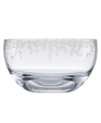 Etched with stems of leafy foliage, the lovely Gardner Street bowl from kate spade emanates fresh, contemporary elegance in luminous crystal. A beautiful gift for style-minded brides.