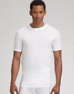 EXCLUSIVELY OURS. Soft, comfortable supima cotton classic. Three t-shirts per pack Machine wash Imported