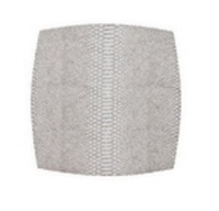 Kim Seybert Anaconda Set of Four 15 in Sq Placemats - Gray Kim Seybert Anaconda Set of Four 15 in Sq Placemats - Gray