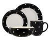 Spode Baking Days Black 4-Piece Place Setting