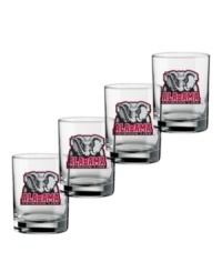 Kick off every game and show spirit in the off-season with glassware cheering on your favorite college football team. A must-have set for die-hard fans! From Kraftware's collection of drinking glasses. Kick off every game and show spirit in the off-season with glassware cheering on your favorite college football team. A must-have set for die-hard fans! From Kraftware's collection of drinking glasses.