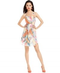 In a colorful painterly print, this RACHEL Rachel Roy dress is perfect for a sunny summer look! In a colorful painterly print, this RACHEL Rachel Roy dress is perfect for a sunny summer look!