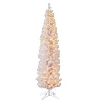Kurt Adler 7-Feet Pre-Lit White Winchester Pencil Tree Kurt Adler 7-Feet Pre-Lit White Winchester Pencil Tree