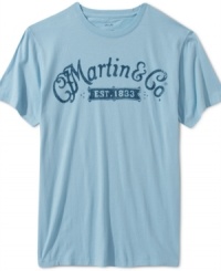 This vintage-style Lucky Brand Jeans shirt will strum its way into your favorite tee collection. This vintage-style Lucky Brand Jeans shirt will strum its way into your favorite tee collection.