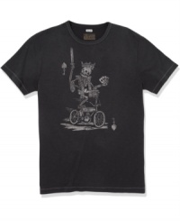 This rad graphic tee from Lucky Brand Jeans has bold, casual style fit for a king. This rad graphic tee from Lucky Brand Jeans has bold, casual style fit for a king.