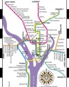 Streetwise Washington DC Metro Map - Laminated Washington DC Metrorail Map - Folding pocket & wallet size metro map for travel