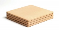 Pizzacraft PC0103 7.5 Square Cordierite Mini Baking/Pizza Stones, Set of 4