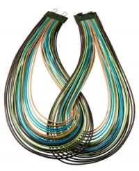 Lanno is the creation of Rio de Janeiro native Luisa Herculaneaum. The hand-made design of every piece infuses rhythm and color, bringing lightness and volume through the use of natural raw materials. This chic crossover necklace is crafted from natural leather and cotton, made in Brasil. Discover Brasil. The bold colors. The exotic scents. The sensual textures. The natural sensations. Only at Macy's. Lanno is the creation of Rio de Janeiro native Luisa Herculaneaum. The hand-made design of every piece infuses rhythm and color, bringing lightness and volume through the use of natural raw materials. This chic crossover necklace is crafted from natural leather and cotton, made in Brasil. Discover Brasil. The bold colors. The exotic scents. The sensual textures. The natural sensations. Only at Macy's.