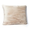 Luminous stripes add a textural luxury to this Donna Karan decorative pillow--a simple way to infuse your boudoir with elegance.