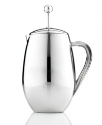 Have coffee the way it should be-hot. A double walled stainless steel construction traps in heat and flavor for fresh, indulgent taste with each pour. Keeping coffee hotter three times longer than other presses, this press draws out the undiscovered notes of your brew. Lifetime warranty. Have coffee the way it should be-hot. A double walled stainless steel construction traps in heat and flavor for fresh, indulgent taste with each pour. Keeping coffee hotter three times longer than other presses, this press draws out the undiscovered notes of your brew. Lifetime warranty.