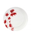 Sprinkle your table with vibrant red flowers with the light and breezy Pure Red salad plate from Mikasa. The classic shape makes this dinnerware and dishes collection ideal for everyday use while the airy, organic design also makes a festive dinner party set.