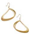 Asymmetrically chic. These fluid drop earrings from SIS by Simone I Smith are crafted in 18k gold over sterling silver and add geometric flair to any look. Approximate drop: 2-5/8 inches. Approximate width: 2-3/4 inches.