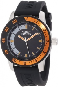 Invicta Men's 12848 Specialty Black Dial Watch with Orange/Black Bezel Invicta Men's 12848 Specialty Black Dial Watch with Orange/Black Bezel