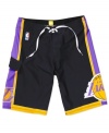 LA Lakers fans, show your support in style with these Quiksilver NBA board shorts.
