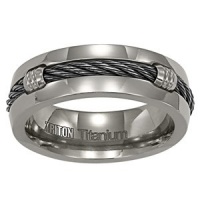 TRITON Titanium Nitol Rope Wedding Ring (7.00 mm) - Size 15 TRITON Titanium Nitol Rope Wedding Ring (7.00 mm) - Size 15