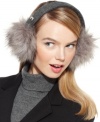 Fabulous and fun. Keep ears cozy with these faux fur-trimmed earmuffs from MICHAEL Micahel Kors that are the perfect addition to your cold weather wardrobe.