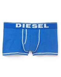 Layer number one gets a dose of color with these comfortable and supportive boxer trunks from Diesel. Layer number one gets a dose of color with these comfortable and supportive boxer trunks from Diesel.