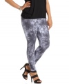 INC adds a cool tie-dye print to plus size leggings for a cool take on a wardrobe staple.