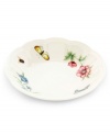 Serving pieces coordinate with the mix-and-match dinnerware for a complete customized collection. In varied floral and butterfly designs.