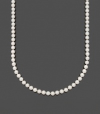 Perfectly glamorous style in versatile pearls. Necklace by Belle de Mer features A+ Akoya cultured pearls (7-7-1/2 mm) set in 14k gold. Approximate length: 22 inches. Perfectly glamorous style in versatile pearls. Necklace by Belle de Mer features A+ Akoya cultured pearls (7-7-1/2 mm) set in 14k gold. Approximate length: 22 inches.