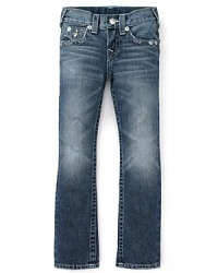 True Religion's handstitched Billy jean blends quality construction and contemporary style for a sweet denim look he'll rock with nearly anything in his casual wardrobe. True Religion's handstitched Billy jean blends quality construction and contemporary style for a sweet denim look he'll rock with nearly anything in his casual wardrobe.